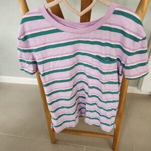 GAP - Kids organic cotton Striped pocket T-Shirt size Medium